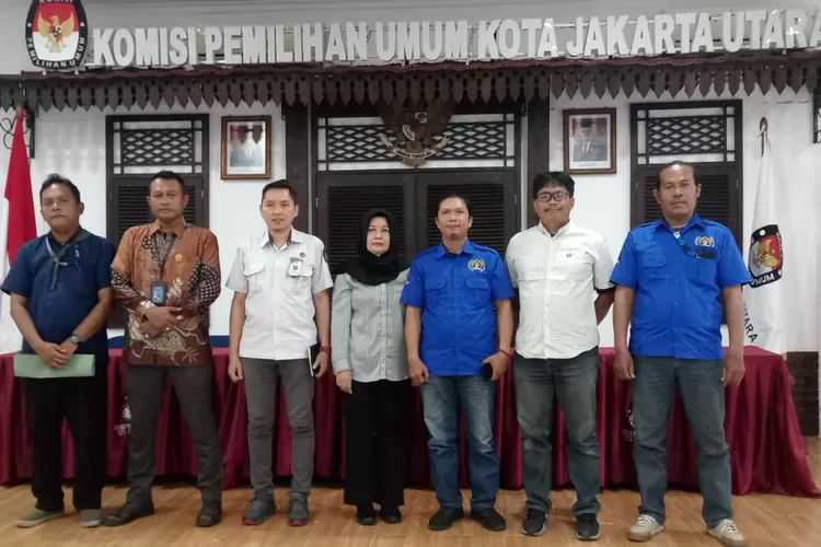 Pokja Wartawan Jakarta Utara saat Bertandang ke KPU Jakarta Utara