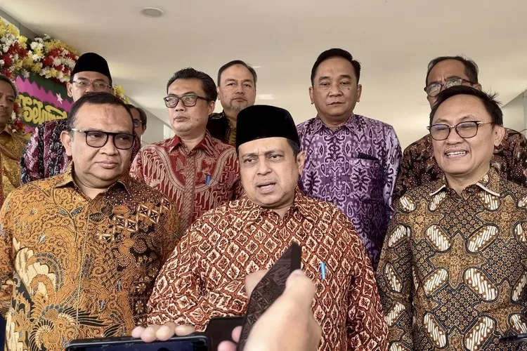 Kepala Badan Penyelenggara Jaminan Produk Halal Haikal Hasan ketika memberika. keterangan kepada awak media - Foto: Henri Lukmanul Hakim