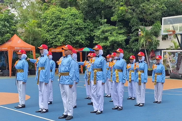 Sekolah Rakyat Ancol mengikuti Lomba Baris berbaris
