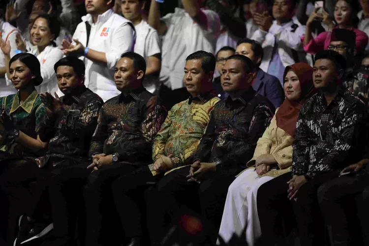PJ Gubernur DKI Jakarta saat Hadiri Debat Cagub Cawagub