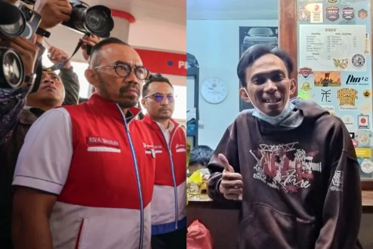 Potret Potret Dirut Pertamina sekaligus tersangka kasus dugaan korupsi minyak mentah, Riva Siahaan (kiri), dan pedagang kopi di kedai Ulah Coffee di Cilamaya Wetan, Karawang, Tre Ikhwan (kanan). (Dok. Pertamina Patra Niaga - Facebook.com/@h.t.ikhwan)