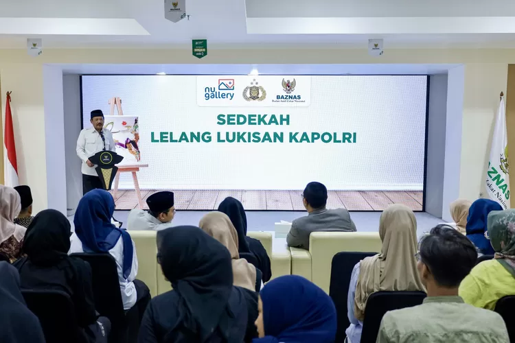 NU Gallery Serahkan Rp 330 Juta Hasil Lelang Lukisan Kapolri ke BAZNAS RI untuk Kemanusiaan - Foto; Istimewa