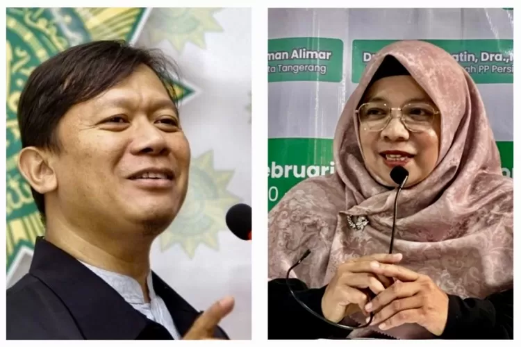 Ketua PD PERSIS Kota Tangerang, Ustaz Budiman dan Ketua PD PERSISTRI, Mardiah Alimar - Foto: Henri Lukmanul Hakim