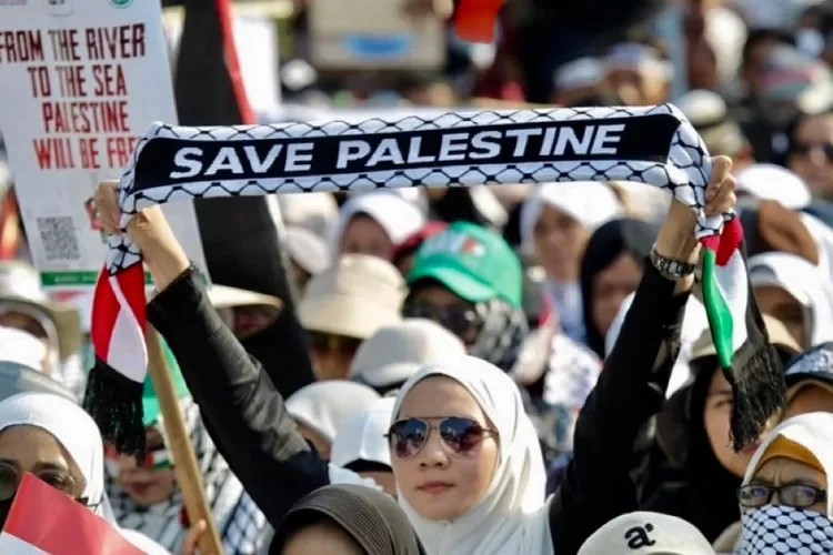 (Ilustrasi) Aksi solidaritas bela Palsetina beberapa waktu lalu di Jakarta - Foto: Henri Lukmanul Hakim