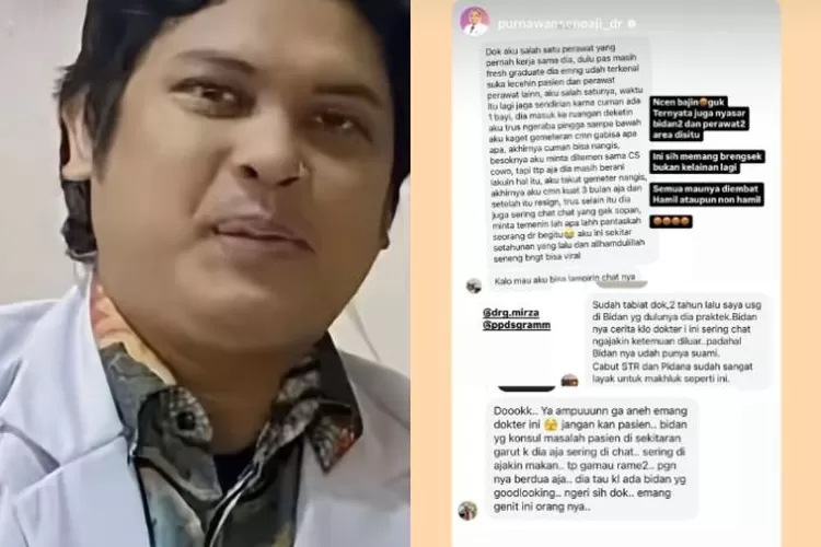 Korban dokter kandungan yang melakukan pelecehan seksual juga berasal dari para nakes. (Instagram/ahmadsahroni88 - instagram/purnawansenoaji_dr)