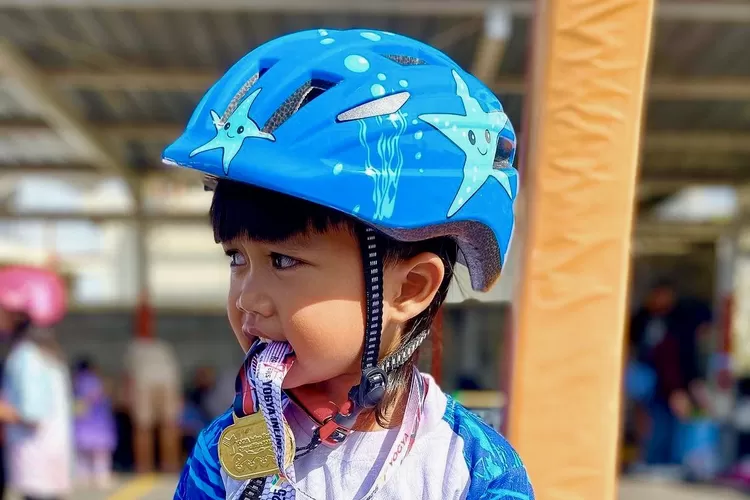 Khaleed Alkhalifi Nasir, Siswa PCI Kids peraih medali emas dalam kejuaraan Inline Skate Competition kategori Skatecross Junior Men - Foto: Dokumen Pribadi