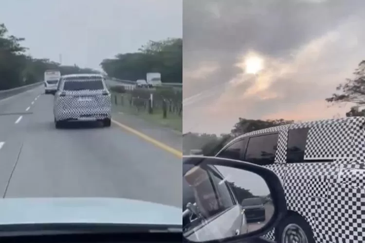 Tangkapan layar video viral Wuling Xingguang 730 yang diduga lagi tes jalan. (Instagram.com/@andreassatria_11)
