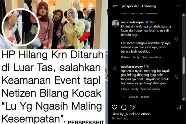 Tangkapan layar video viral wanita yang mengeluhkan keamanan event di GBK usai HP temannya diduga hilang diambil orang. (Instagram.com/@perspekshit)