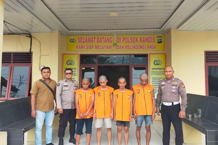 Polsek Kandis Ringkus Empat Terduga Pelaku Persetubuhan Anak di Bawah Umu