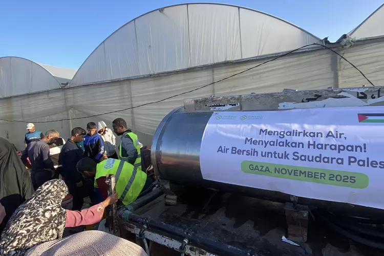 Sinergi Foundation Salurkan Air Bersih untuk Ribuan Pengungsi di Gaza 