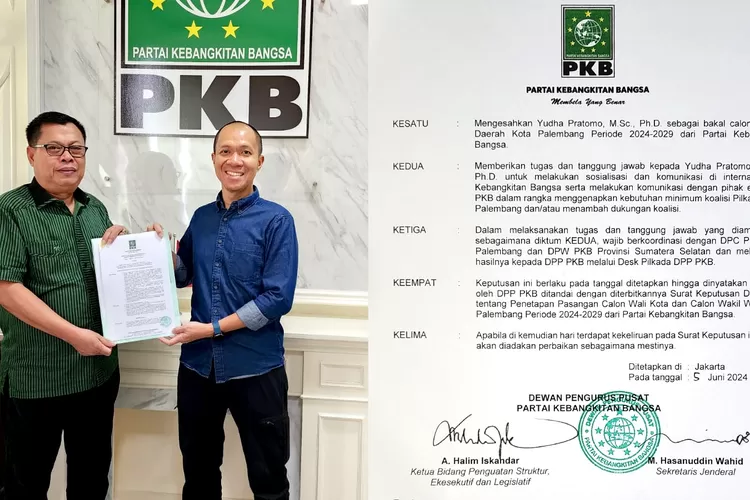 Resmi! Yudha Pratomo Mahyuddin Kantongi Rekomendasi PKB, Miliki Modal ...