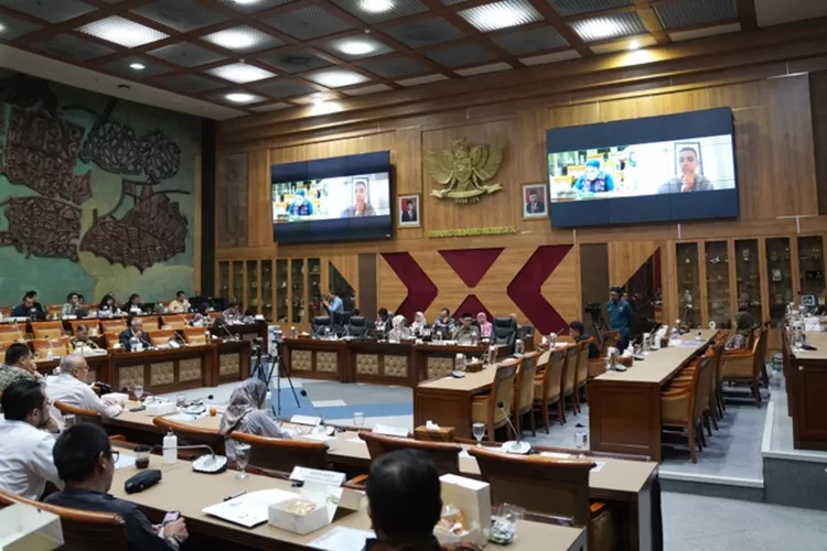 Proses rapat kerja Komisi X DPR RI dengan Menpora, Dito Ariotedjo, Selasa (17/9/2024) (PSSI)