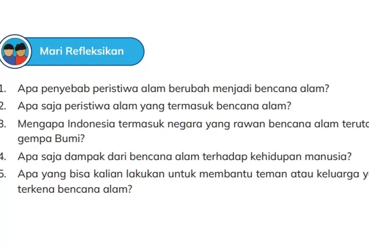 TERBARU! Kunci Jawaban IPAS Kelas 5 Halaman 220 Apa Penyebab Peristiwa ...