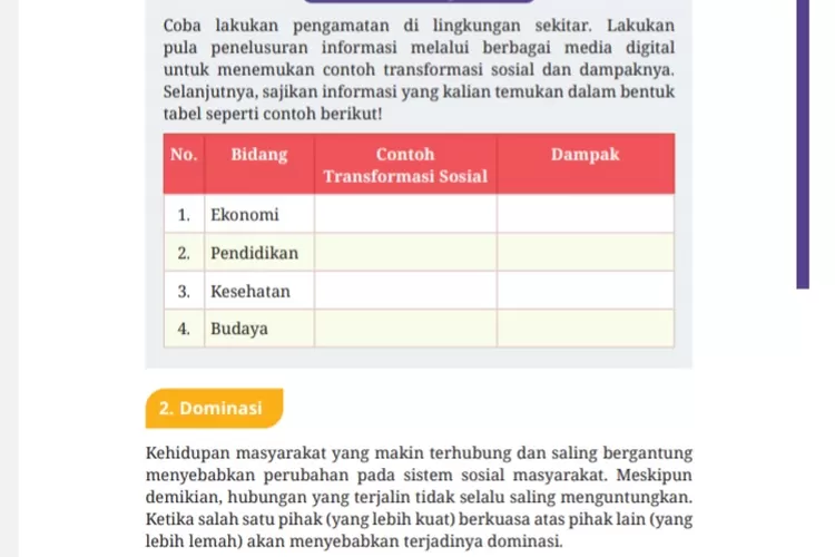 INI JAWABANNYA! Kurikulum Merdeka Kunci Jawaban SOSIOLOGI Kelas 12 ...