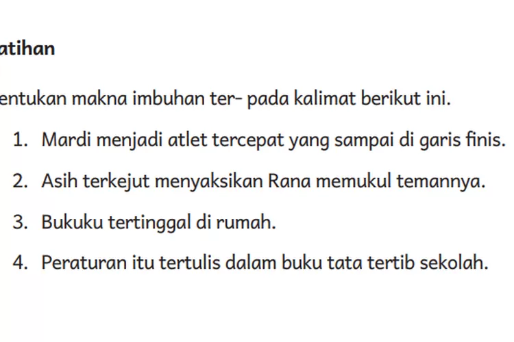 LATIHAN! Kunci Jawaban Bahasa Indonesia Kelas 5 Halaman 177 Kurikulum ...