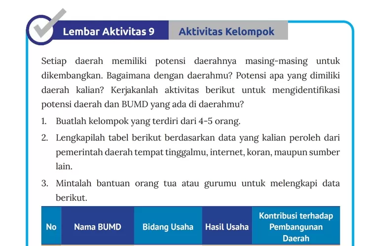 LEMBAR AKTIVITAS 9! Kunci Jawaban IPS Kelas 8 Halaman 247 ...