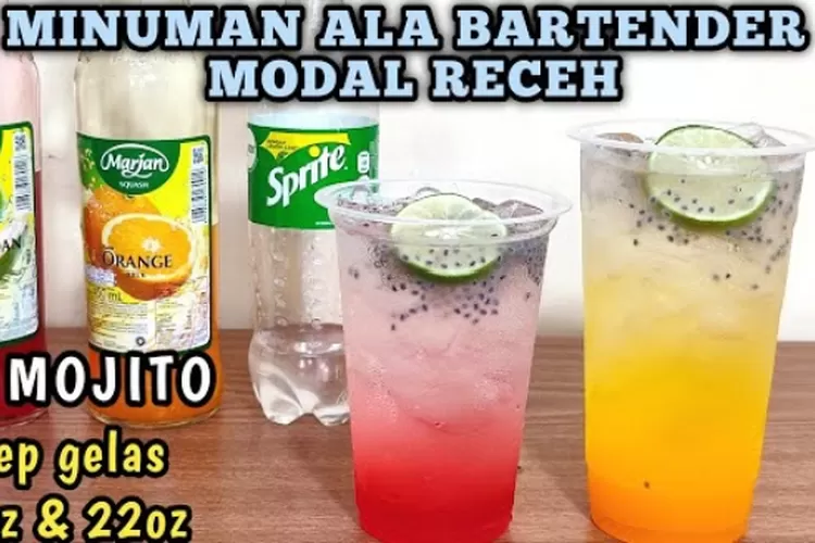 ES MOJITO ALA BARTENDER Kreasi Minuman Segar dengan Modal Sirup