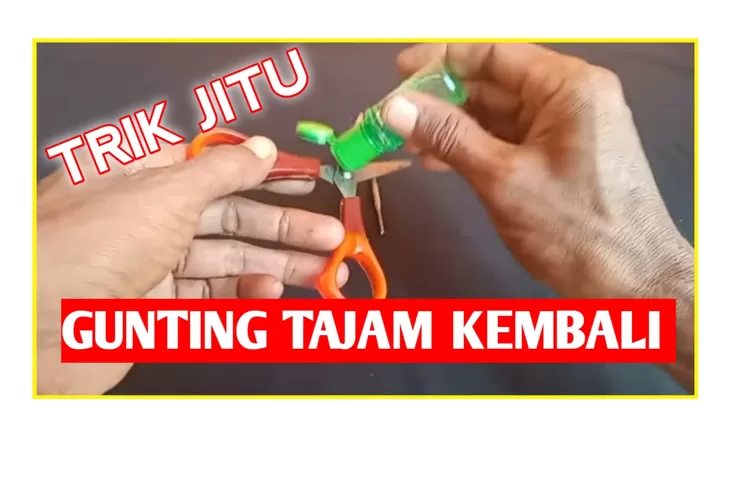 Trik Jitu Agar Gunting Yang Tumpul Bisa Tajam Kembali Hanya Dengan