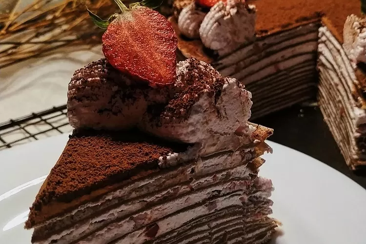 Mudah Buatnya Namun Rasanya Sangat Manis Dan Lembut Begini Resep Mille Crepes Cake Yang Bisa