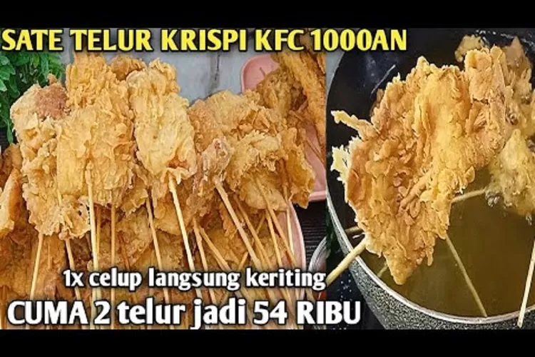 Resep Sate Telur Crispy Ide Jualan Cemilan 1000an Laris Manis Timenews