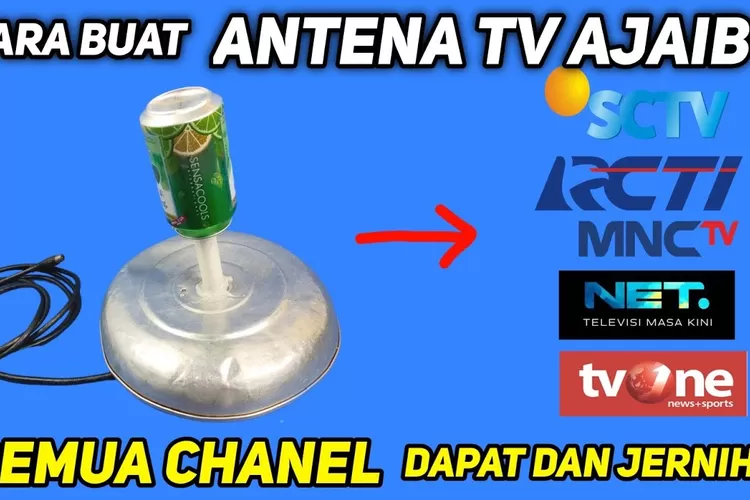 Ide Kreatif Membuat Antena Dalam Rumah Dari Tutup Panci Bekas Dan