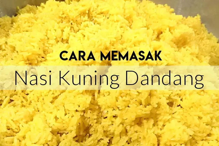 Cara Memasak Nasi Kuning Kukus Dandang Yang Lezatnya Anti Gagal Dengan ...