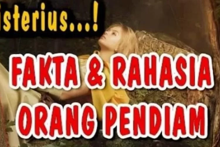 Misterius, Fakta Dan Rahasia Di Balik Orang Pendiam Atau Kepribadian ...