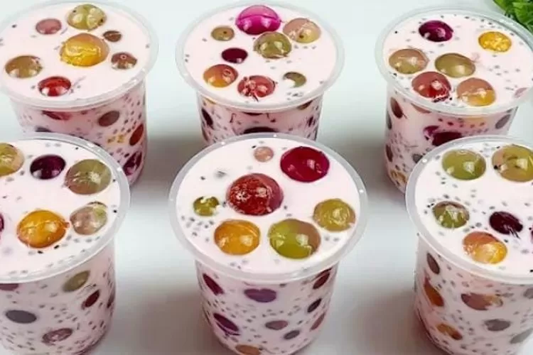 Enak Banget Dan Modal Kecil Resep Es Buah Jelly Ball Minuman Viral