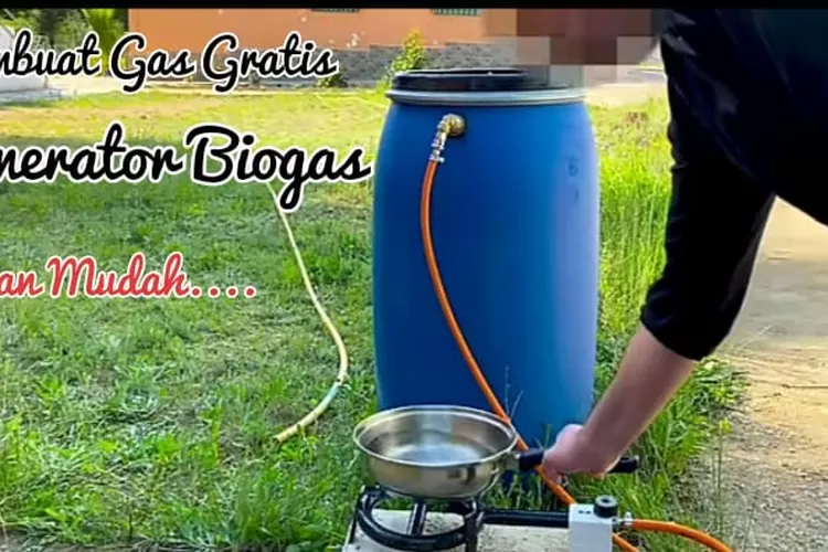 Cara Membuat Gas Gratis di Rumah l Gas Butana- Propana Gratis Liberty Bio Gas (Tangkapan layar YouTube Hidden Technology)