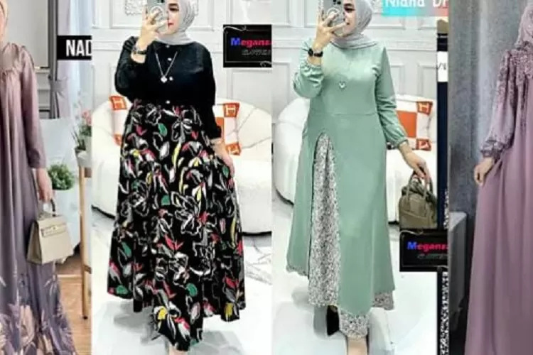 Pesona Elegan Gamis Brokat Terbaru Paduan Klasik Dan Modern