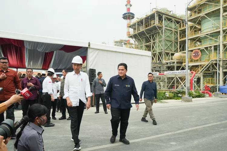 Erick Thohir Dampingi Presiden Jokowi Resmikan Smelter PT Freeport Di ...