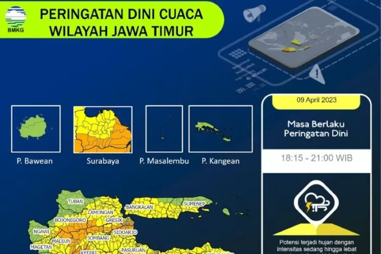 BMKG Minta Warga Waspadai Potensi Cuaca Ekstrem Saat Pancaroba Di Jatim ...