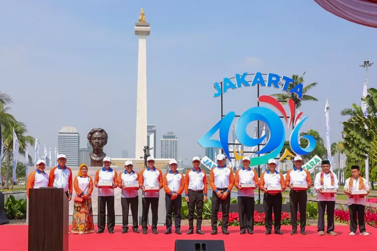 Pimpin Pencanangan Hut Jakarta Ke Heru Budi Tegaskan Terbuka Dengan Masukan Jawa Pos