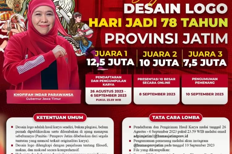 Lomba Desain Logo HUT Ke-78 Jatim Berhadiah Rp 30 Juta - Jawa Pos