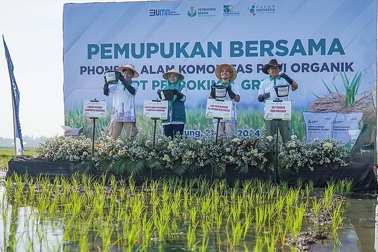 Petrokimia Gresik Dukung Petani Padi Organik Di Kabupaten Bandung Lewat Program Makmur Kabar Bumn