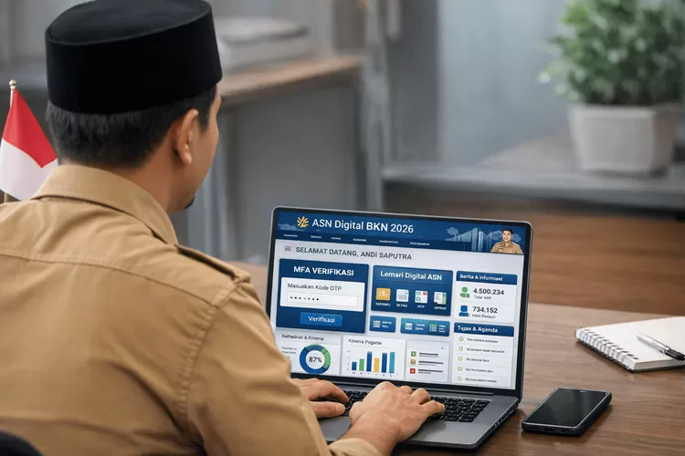 One Time Code Asn Digital ASN Wajib Aktivasi MFA! Ini Cara Login ASN Digital BKN 2026 dan Fitur ...