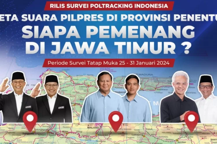 Survei Poltracking Pemilih Yang Dekat Nu Dan Muhammadiyah Di Jatim Condong Pilih Prabowo Gibran