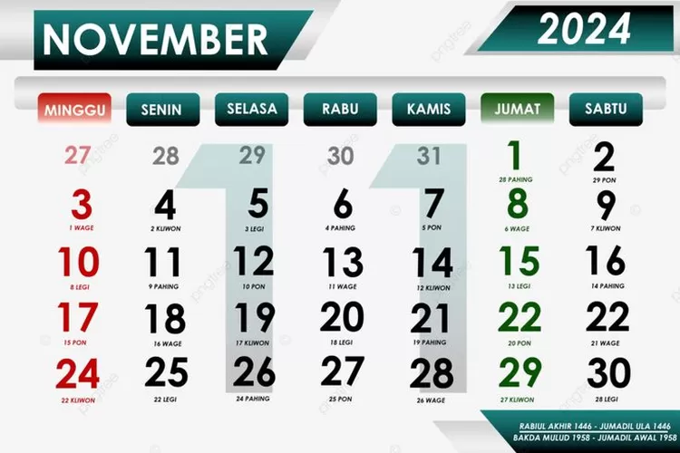 Kalender Jawa 14 November 2024 Lengkap Hitungan Neptu Kamis Kliwon, Hari Naas, dan Hari Keberuntungan