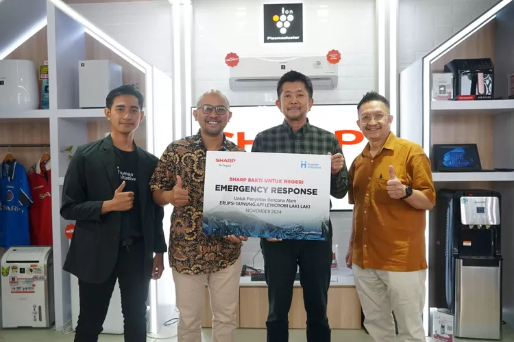 PT Sharp Electronics Indonesia Salurkan Bantuan Rp 100 Juta