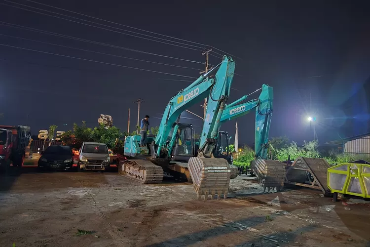 Penambangan Ilegal Di Jatinom Klaten Digrebek Ditreskrimsus Polda Jateng, 2 Unit Excavator Disita