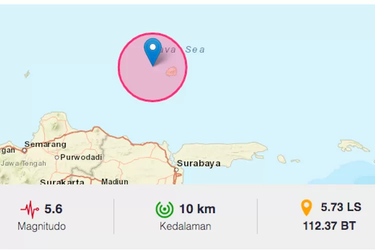 Gempa Tuban Hari Ini 3 April 2024 Gempa Terkini 2 Menit Lalu Guncang