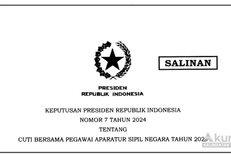 Jokowi Teken Keppres Cuti Bersama 2024, Liburkan ASN Pada Hari-Hari ...