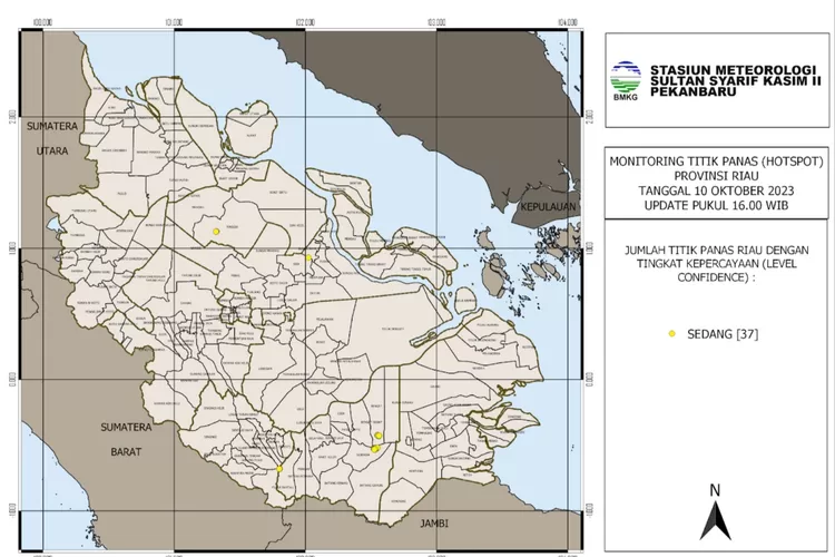 Riau Catat 37 Titik Panas Berikut Ini Sebaran Wilayahnya News Andalas