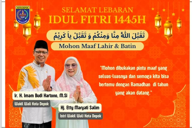 Wakil Wali Kota Depok Imam Budi Hartono: Maknai Hari Raya Idul Fitri ...