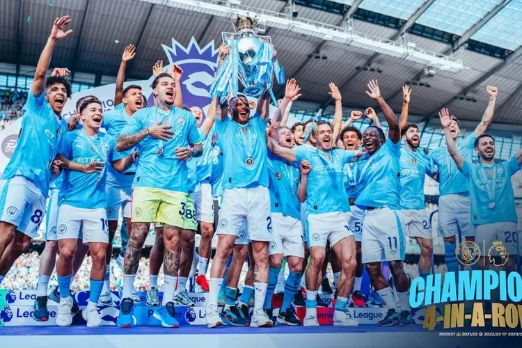 Manchester City Juara Liga Premier Inggris 2023/2024