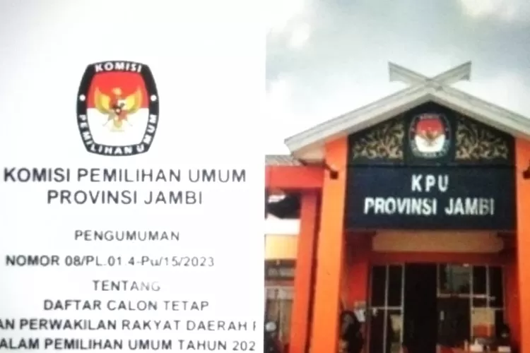 KPU Resmi Umumkan DCT Anggota DPRD Provinsi Jambi Di Pemilu 2024 ...