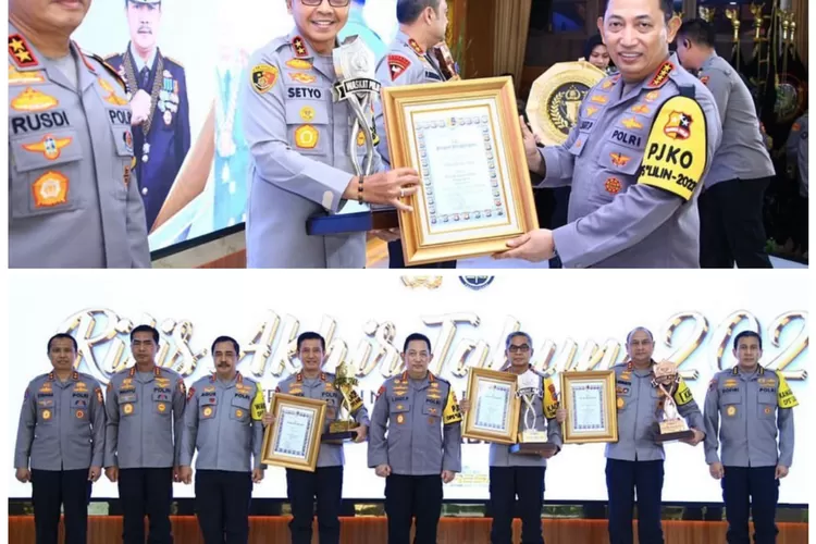 Kapolda Sulut Irjen Setyo Budiyanto Terima Penghargaan Lomba Pengawasan