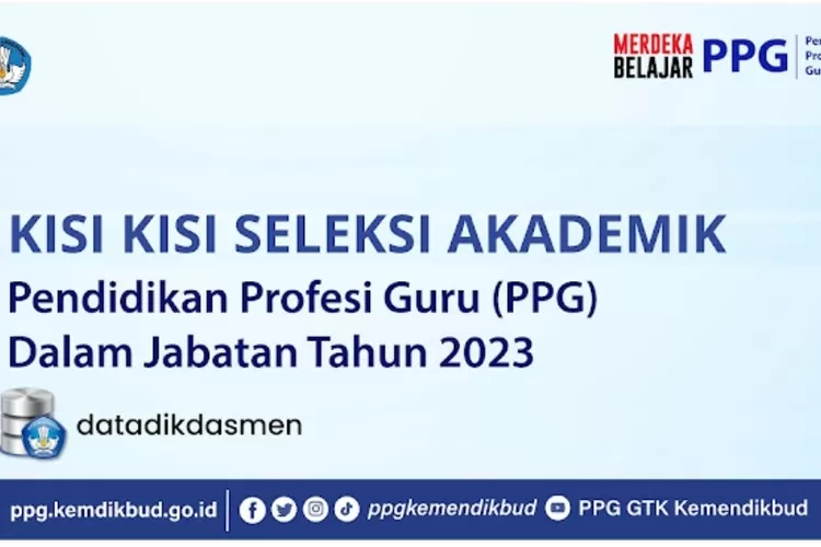 Informasi PPG Daljab 2023: Kisi-Kisi Dan Latihan Soal Seleksi Akademik ...