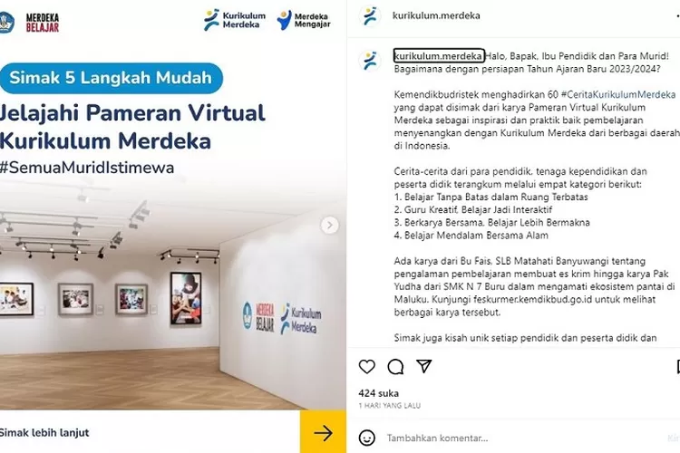 Kemendikbudristek Hadirkan 60 Cerita Kurikulum Merdeka Lewat Pameran ...