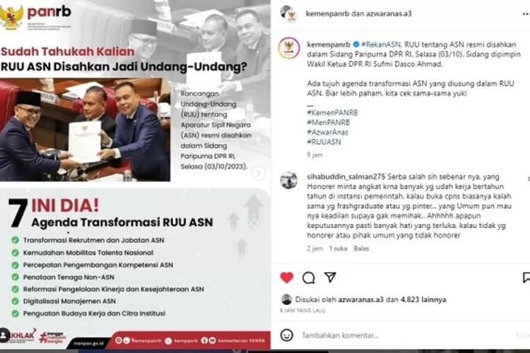 Ruu Asn Resmi Disahkan Inilah Agenda Tranformasi Berdasarkan